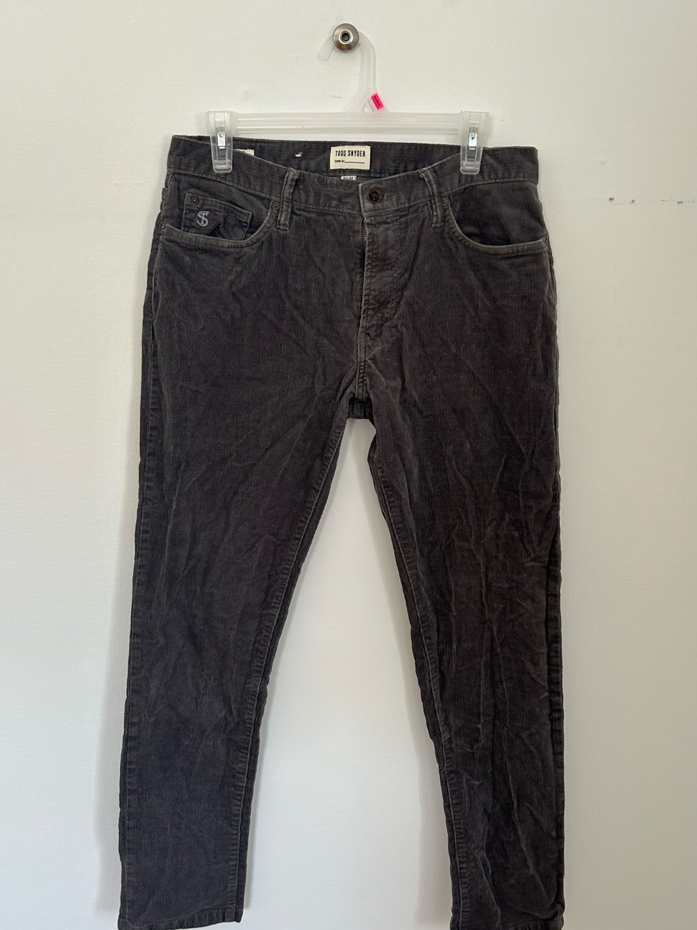 Todd Snyder Black Corduroy Men's Pants